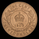 Canada, Edward VII, 1 cent : 1909