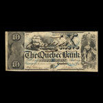 Canada, Quebec Bank, 10 dollars <br /> November 1, 1853