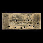 Canada, Quebec Bank, 10 dollars <br /> November 1, 1853