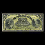 Canada, Quebec Bank, 20 dollars <br /> January 3, 1911