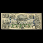 Canada, Quebec Bank, 50 dollars <br /> 1863