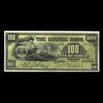 Canada, Quebec Bank, 100 dollars <br /> January 3, 1911