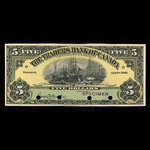 Canada, Traders Bank of Canada, 5 dollars <br /> January 2, 1909