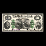Canada, Traders Bank of Canada, 10 dollars <br /> July 2, 1885