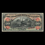 Canada, Traders Bank of Canada, 20 dollars <br /> January 2, 1909