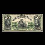 Canada, Traders Bank of Canada, 50 dollars <br /> July 2, 1897