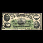 Canada, Traders Bank of Canada, 100 dollars <br /> July 2, 1897