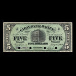 Canada, Union Bank of Halifax, 5 dollars <br /> May 1, 1909