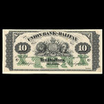 Canada, Union Bank of Halifax, 10 dollars <br /> July 1, 1871