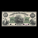 Canada, Union Bank of Halifax, 20 dollars <br /> July 1, 1871