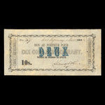 Canada, William Price & Son, 10 shillings <br /> November 1, 1848