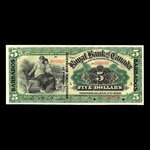 Barbados, Royal Bank of Canada, 5 dollars <br /> January 2, 1909