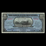 Barbados, Royal Bank of Canada, 20 dollars <br /> January 2, 1920