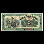 Grenada, Royal Bank of Canada, 5 dollars <br /> January 2, 1909