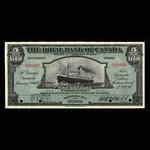 Grenada, Royal Bank of Canada, 5 dollars <br /> January 2, 1920