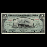 St. Kitts, Royal Bank of Canada, 5 dollars : January 2, 1920