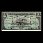 St. Lucia, Royal Bank of Canada, 5 dollars : January 2, 1920