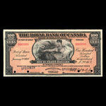 Trinidad, Royal Bank of Canada, 100 dollars : January 2, 1920