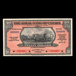 Trinidad, Royal Bank of Canada, 20 dollars <br /> January 3, 1938