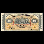 Trinidad, Union Bank of Halifax, 10 dollars <br /> September 1, 1904
