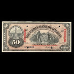 Trinidad, Union Bank of Halifax, 50 dollars <br /> September 1, 1904