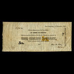 Canada, William Price & Son, 5 shillings <br /> November 15, 1853