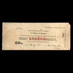 Canada, William Price & Son, 20 shillings <br /> November 10, 1853