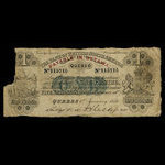 Canada, Bank of British North America, 1 dollar <br /> January 1, 1856