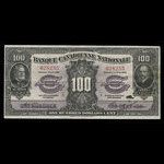 Canada, Banque Canadienne Nationale, 100 dollars <br /> February 1, 1925