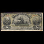 Canada, Banque d'Hochelaga, 5 piastres <br /> March 1, 1907