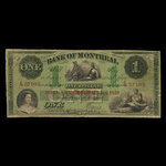 Canada, Bank of Montreal, 1 dollar <br /> January 3, 1859
