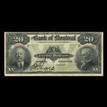 Canada, Bank of Montreal, 20 dollars <br /> September 3, 1912