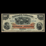 Canada, La Banque Nationale (National Bank), 10 dollars <br /> January 2, 1897