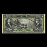 Canada, Merchants Bank of Canada (The), 5 dollars <br /> January 3, 1917