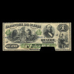 Canada, Banque de St. Jean, 4 dollars <br /> September 1, 1873