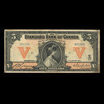 Canada, Standard Bank of Canada, 5 dollars <br /> January 2, 1914