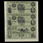 Canada, Central Bank of New Brunswick, 20 dollars <br /> 1866