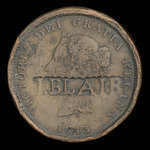 Canada, Province of New Brunswick, 1 penny <br /> 1843