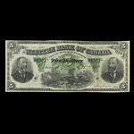 Canada, Western Bank of Canada, 5 dollars <br /> October 2, 1882