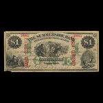 Canada, Summerside Bank of Prince Edward Island, 1 dollar <br /> February 1, 1872