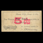 Canada, St. Lawrence Lumber Company, 5 cents <br /> June 19, 1891