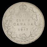 Canada, George V, 50 cents : 1917