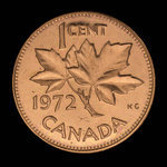 Canada, Elizabeth II, 1 cent <br /> 1972