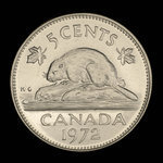 Canada, Elizabeth II, 5 cents <br /> 1972