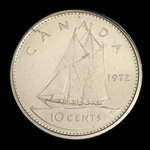 Canada, Elizabeth II, 10 cents <br /> 1972