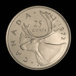 Canada, Elizabeth II, 25 cents <br /> 1972