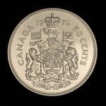 Canada, Elizabeth II, 50 cents <br /> 1972