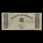 Canada, Charles Bowman & Co., 7 1/2 pence <br /> 1839