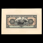 Barbados, Canadian Bank of Commerce, 20 dollars <br /> January 2, 1922