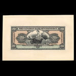 Barbados, Canadian Bank of Commerce, 20 dollars : January 2, 1922
